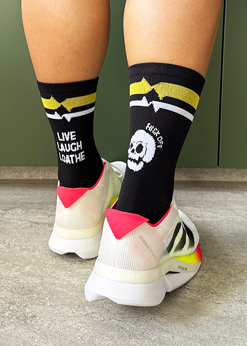 LIVE LAUGH LOATHE CREW SOCKS